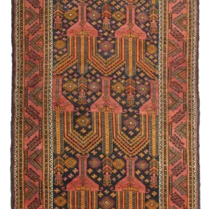 Läufer Belutsch - 249 x 113 cm - dunkelblau