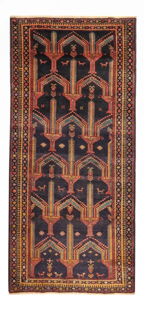 Läufer Belutsch - 274 x 125 cm - dunkelblau