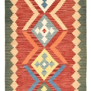 Läufer Kelim - Oriental - 213 x 84 cm - mehrfarbig