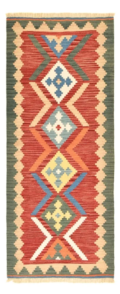 Läufer Kelim - Oriental - 213 x 84 cm - mehrfarbig