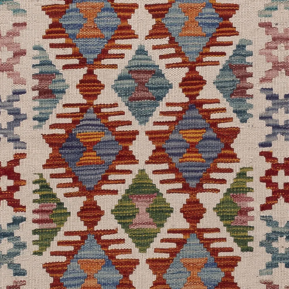 Läufer Kelim - Splash - 203 x 57 cm - mehrfarbig