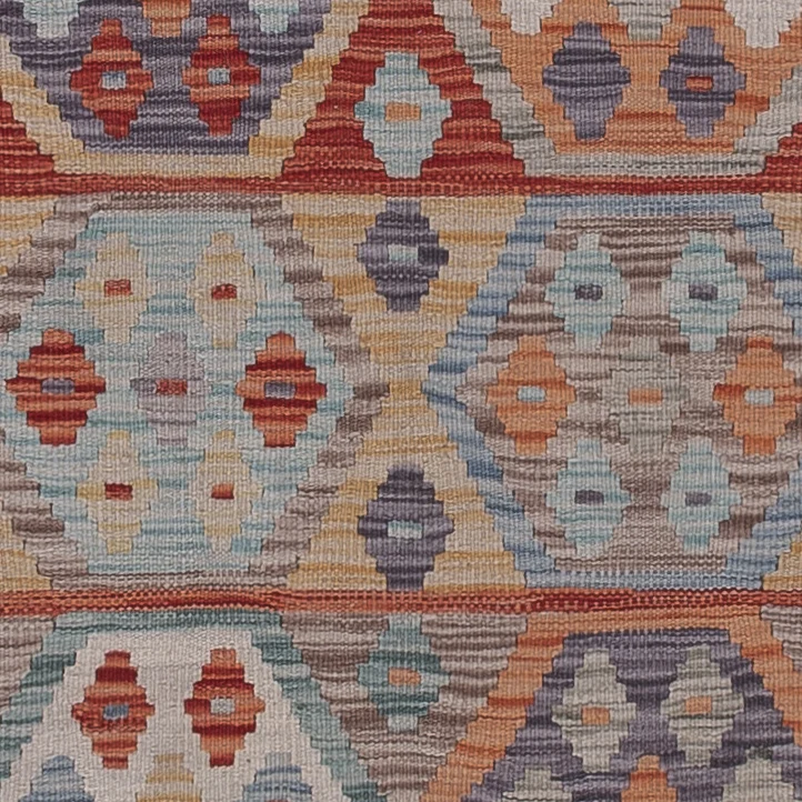 Läufer Kelim - Splash - 243 x 80 cm - mehrfarbig