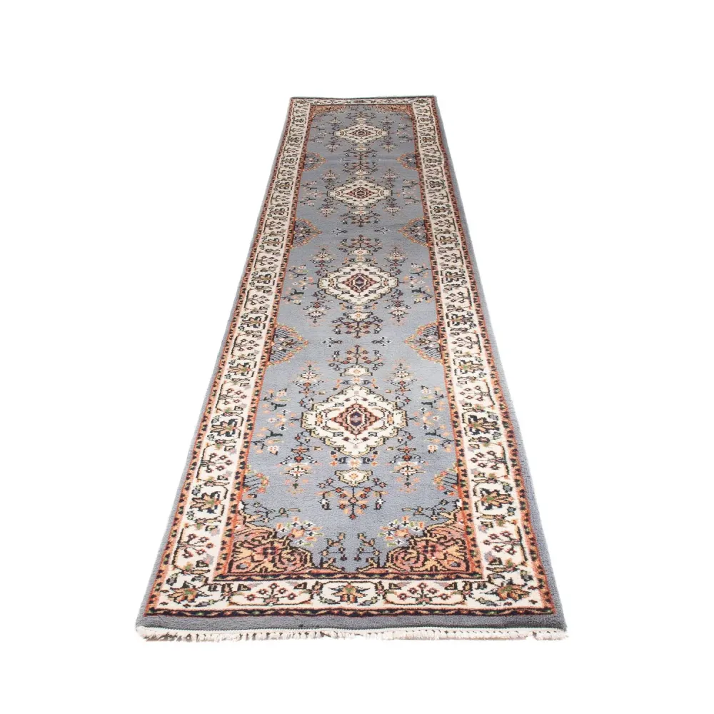 Läufer Orient - Indus - 400 x 80 cm - hellblau