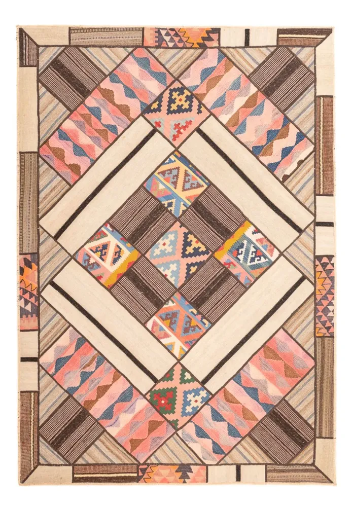 Läufer Patchwork - 230 x 160 cm - mehrfarbig