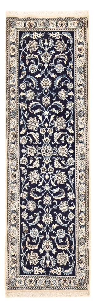 Läufer Perser - Nain - Royal - 197 x 61 cm - dunkelblau