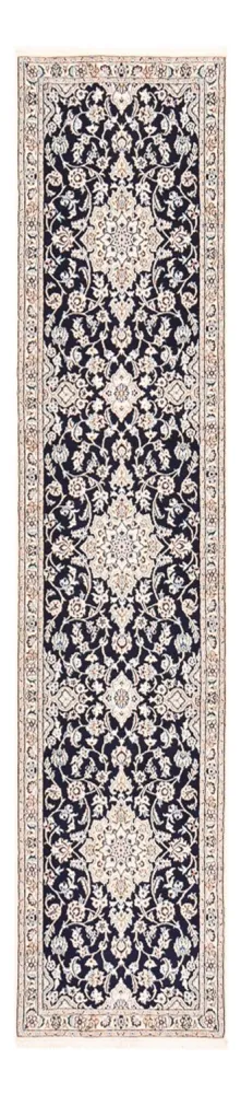 Läufer Perser - Nain - Royal - 315 x 69 cm - dunkelblau