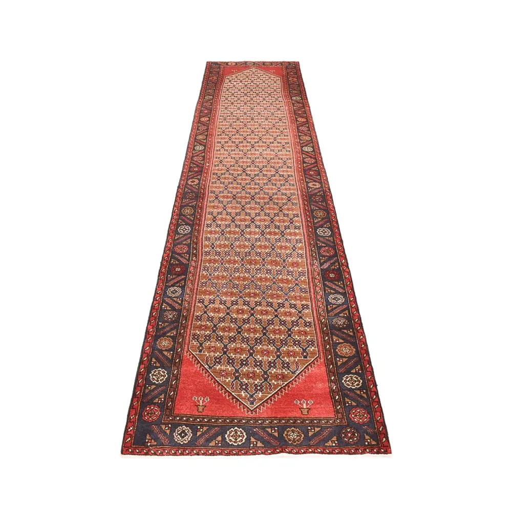 Läufer Perser - Nomadic - 393 x 90 cm - hellrot