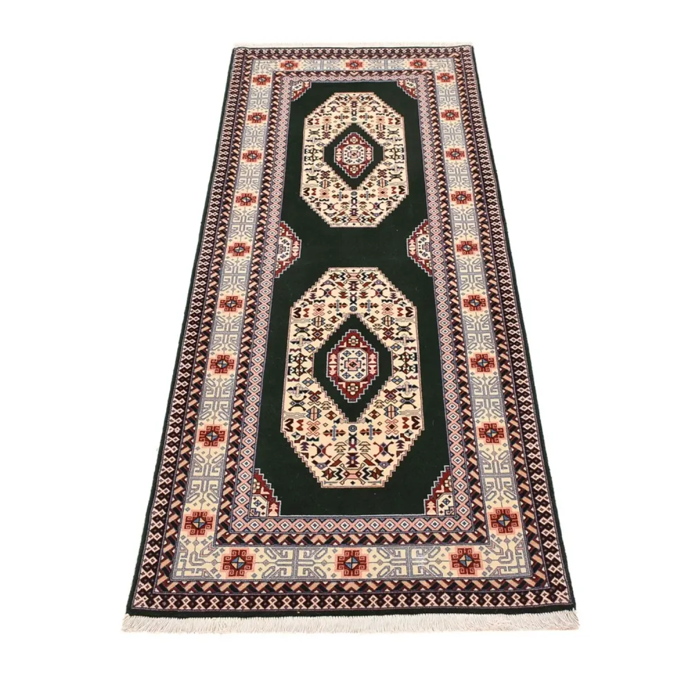 Läufer Perser - Täbriz - Royal - 202 x 74 cm - dunkelblau