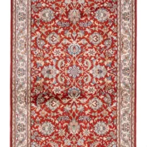 Läufer Seiden - Kaschmir Seide - 241 x 76 cm - rot