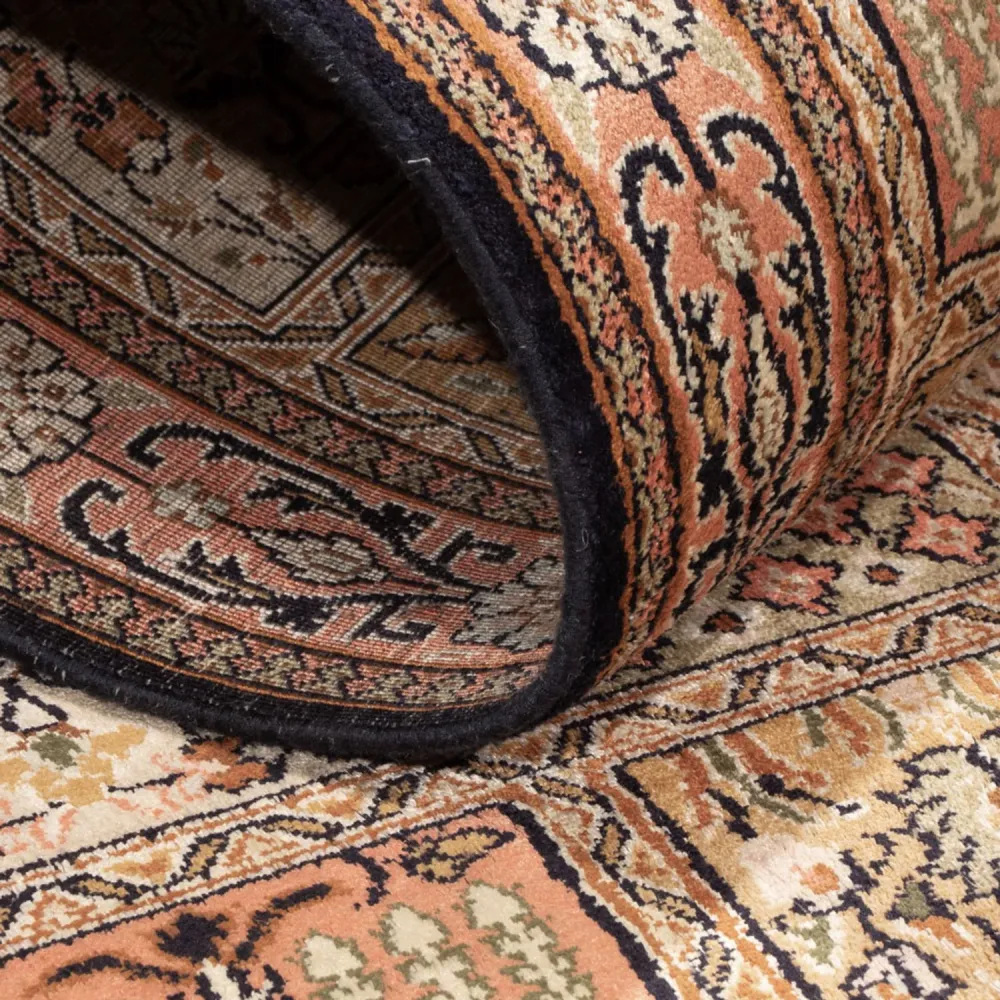 Läufer Seiden - Kaschmir Seide - 280 x 77 cm - dunkelbeige