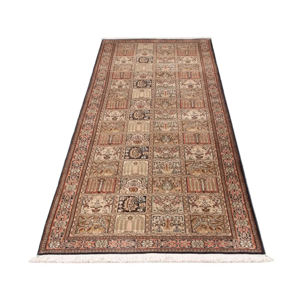 Läufer Seiden - Kaschmir Seide - 280 x 77 cm - dunkelbeige