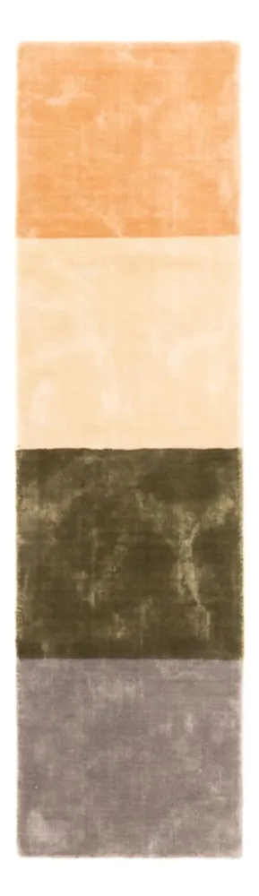 Läufer Viskose - 157 x 42 cm - mehrfarbig