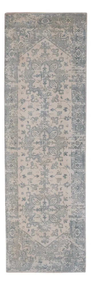 Läufer Viskose - 240 x 80 cm - türkis