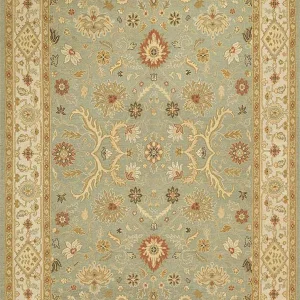 Läufer Woll - 270 x 90 cm - minzgrün