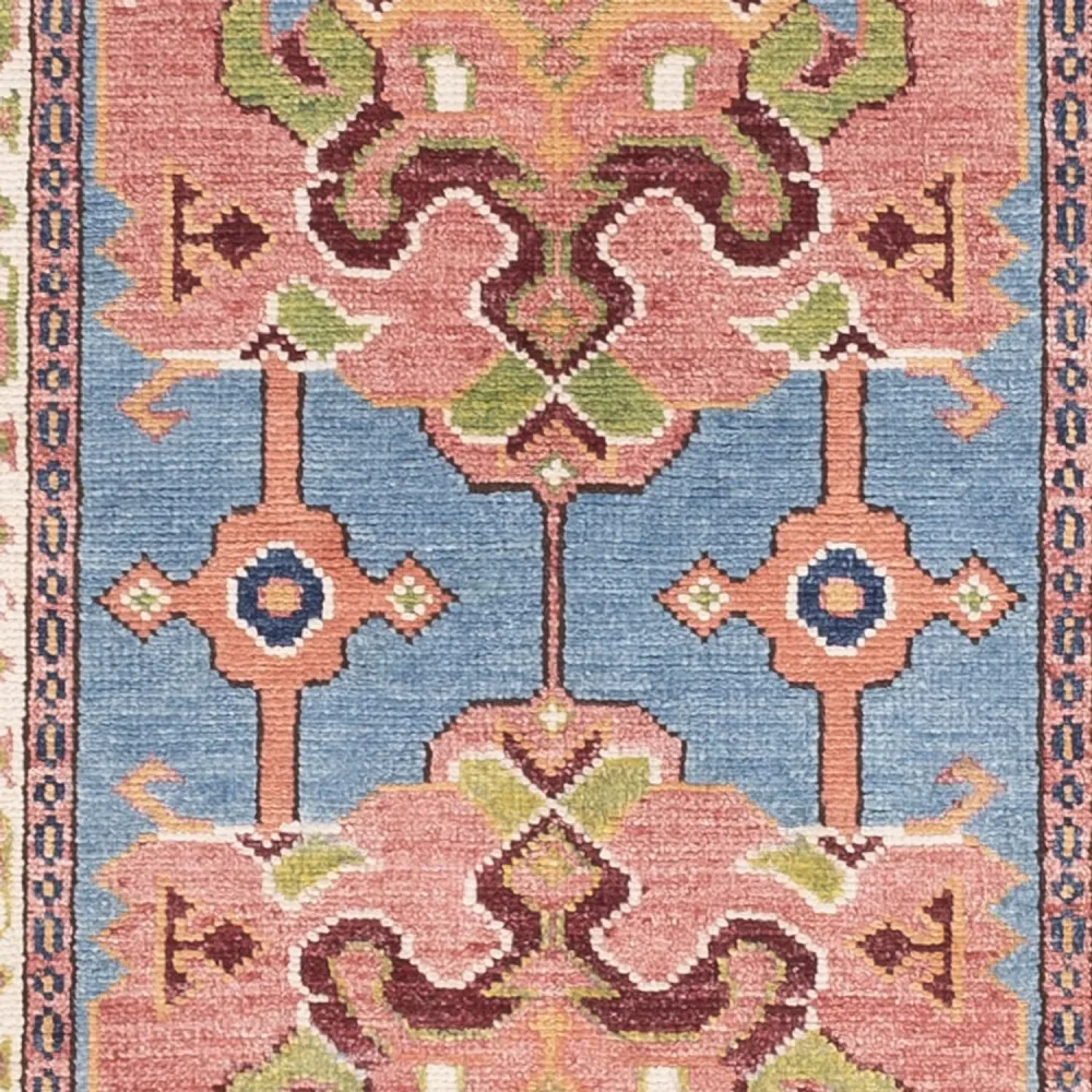 Läufer Ziegler - Kazak - 296 x 78 cm - blau