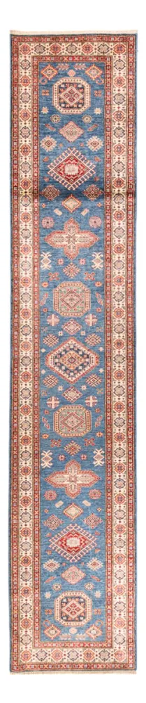Läufer Ziegler - Kazak - 404 x 87 cm - blau