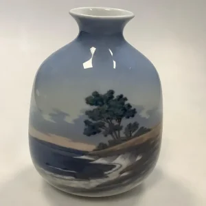 Lyngby Porzellanvase mit Landschaftsmotiv Nr. 150 -2 / 85