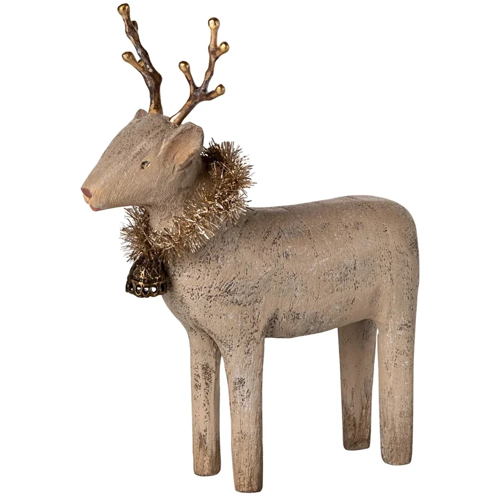 Maileg - Rentier aus Holz, klein - Natur