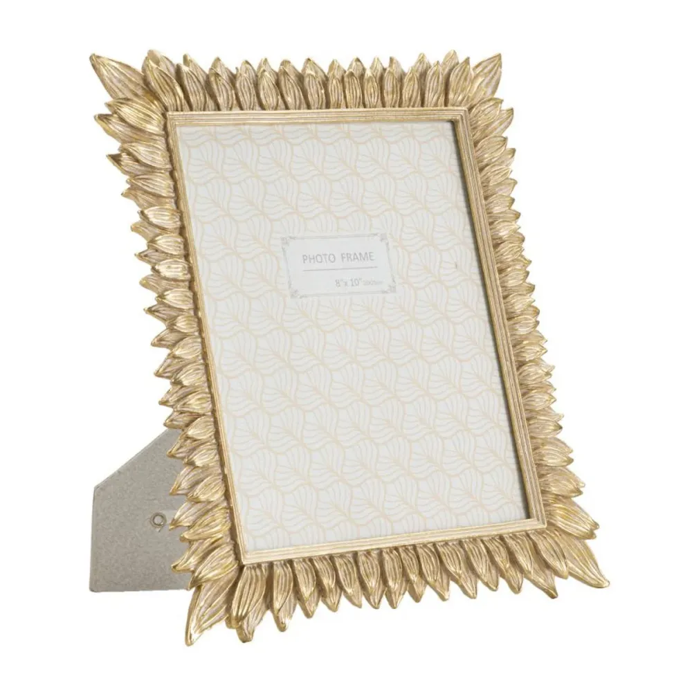 Bilderrahmen aus Kunstharz mit Blütenmotiv, 20 × 25 cm – Elegante florale Optik Mauro Ferretti