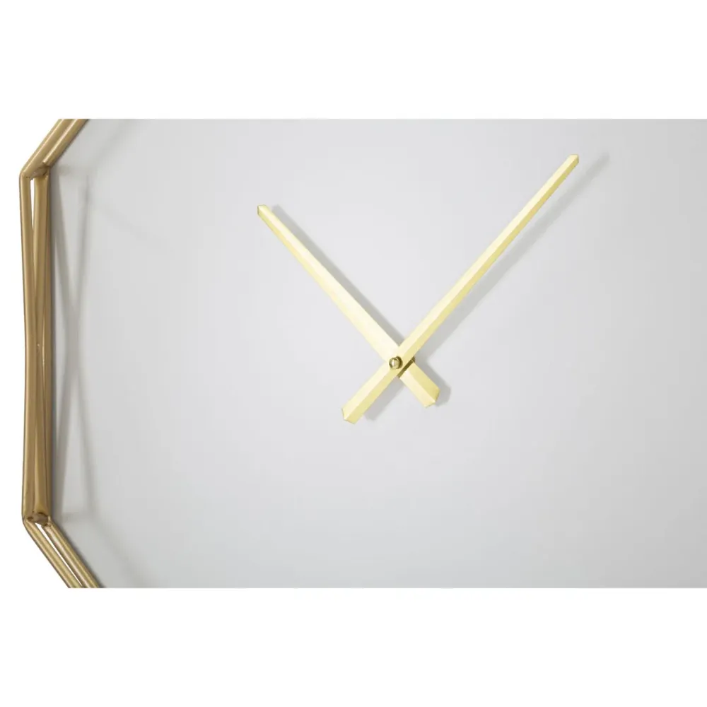 Elegante Wanduhr aus goldfarbenem Metall – Essentielles, minimalistisches Design Mauro Ferretti
