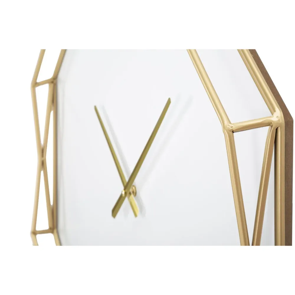 Elegante Wanduhr aus goldfarbenem Metall – Essentielles, minimalistisches Design Mauro Ferretti