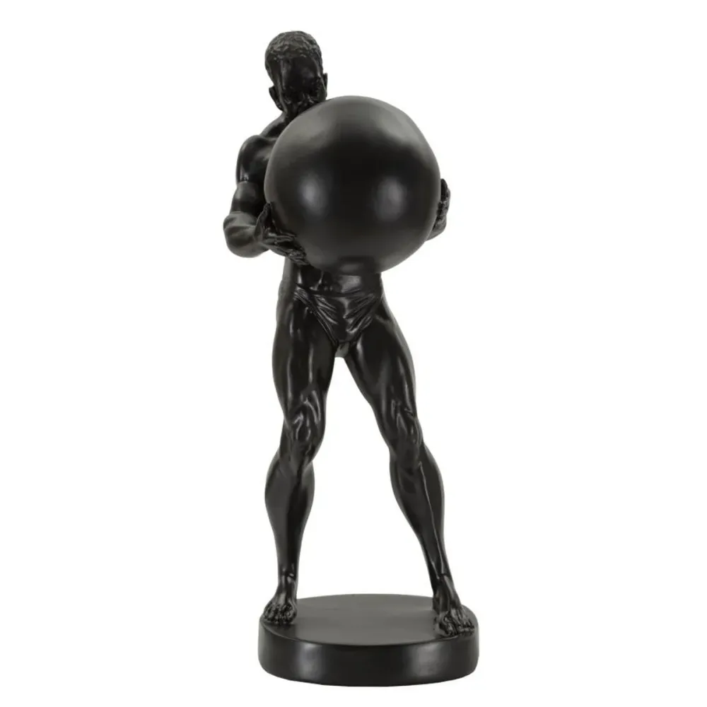 Figur eines starken Athleten mit Ball – Motivierendes Deko-Element Mauro Ferretti