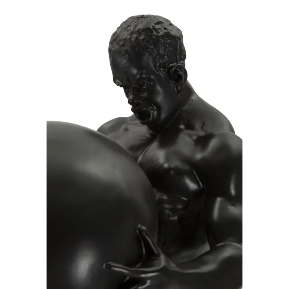 Figur eines starken Athleten mit Ball – Motivierendes Deko-Element Mauro Ferretti