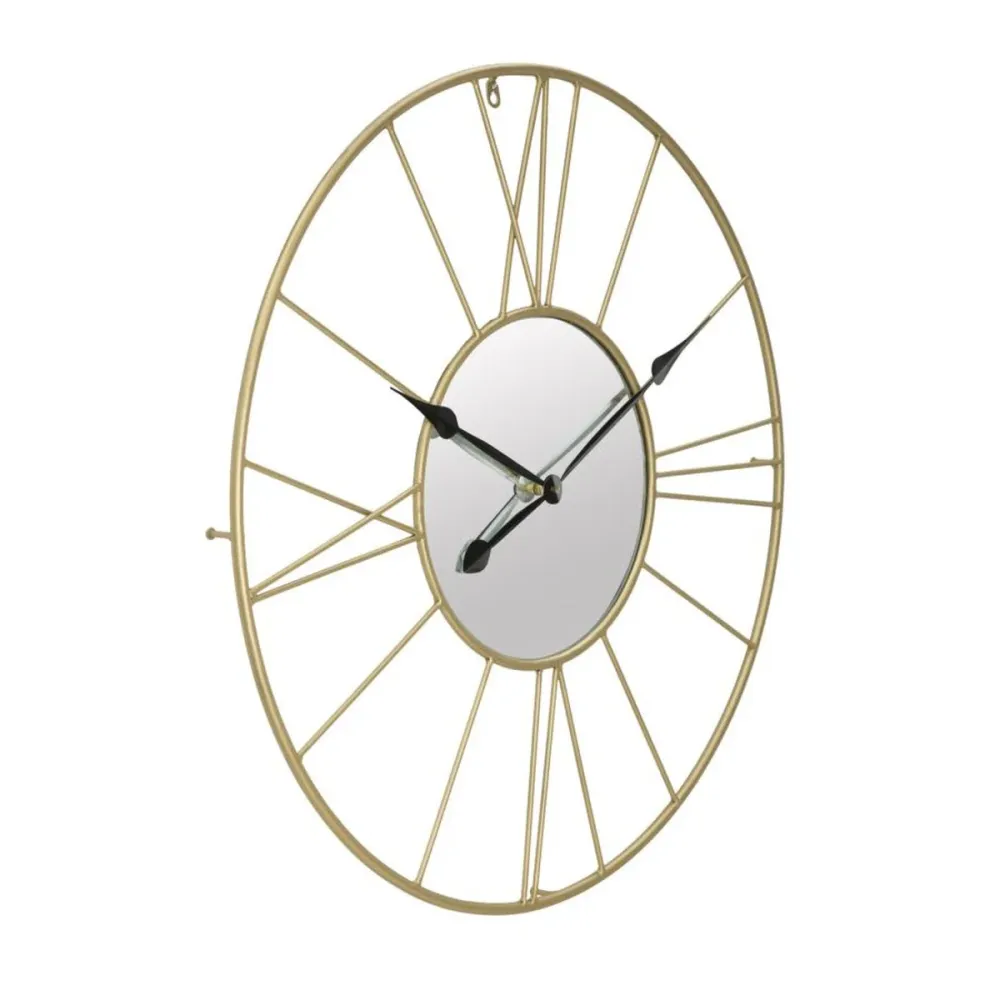Geometrische Wanduhr aus Metall und Glas – Modernes, opulentes Design Mauro Ferretti