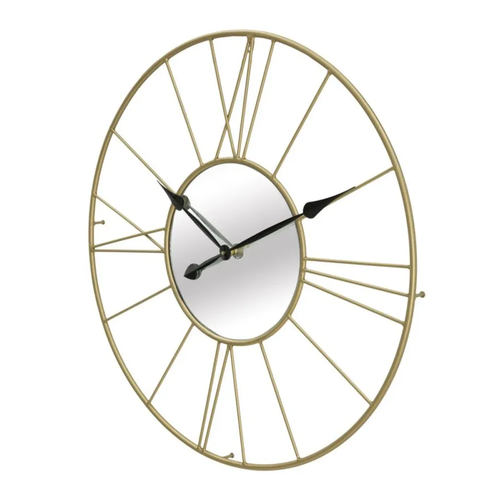 Geometrische Wanduhr aus Metall und Glas – Modernes, opulentes Design Mauro Ferretti