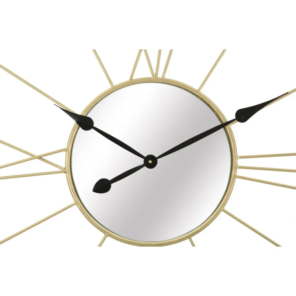 Geometrische Wanduhr aus Metall und Glas – Modernes, opulentes Design Mauro Ferretti