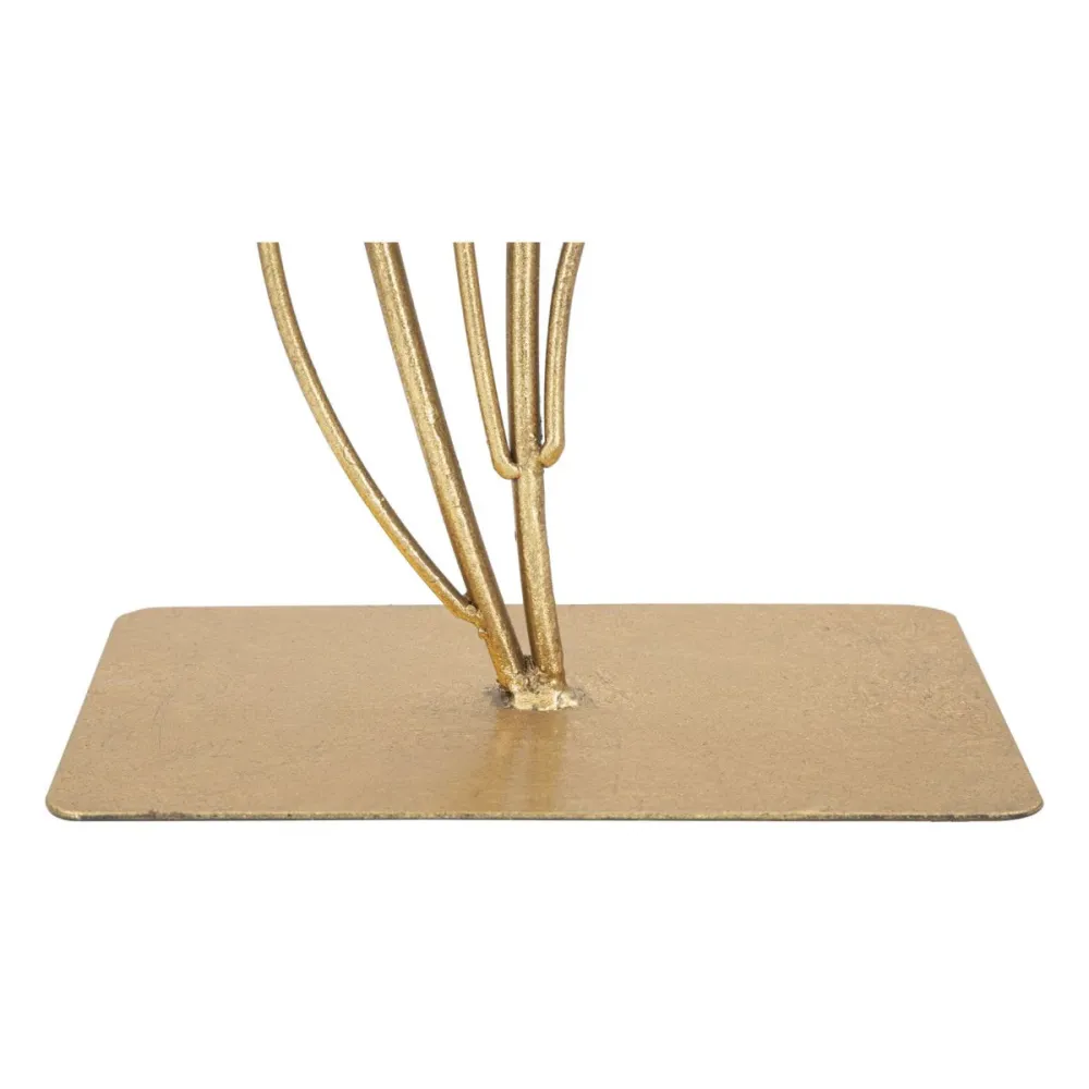 Goldene Metallblatt-Heimdekoration Mauro Ferretti