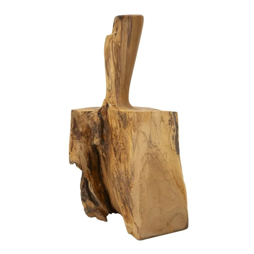 Handgefertigter Türstopper aus recyceltem Teakholz mit natürlichem Charme Mauro Ferretti
