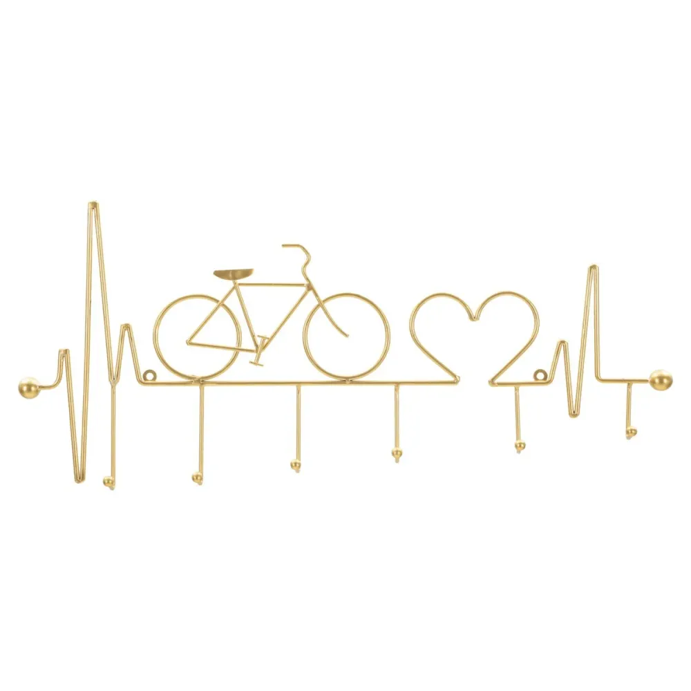 Mauro Ferretti Bicycle wall hanger black gold metal