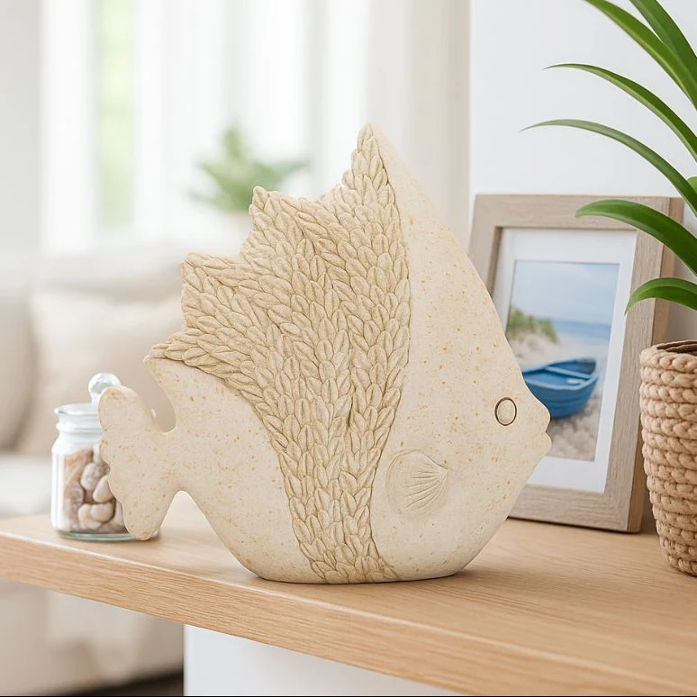 Mauro Ferretti Figura Fisch Sand Polyresin