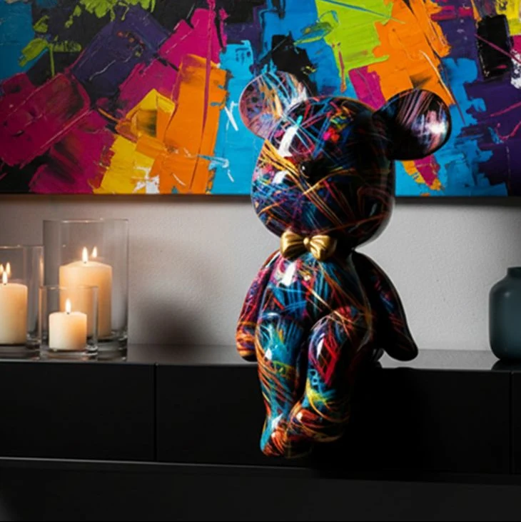 Mauro Ferretti Figura Orsetto Psyco Polyresin
