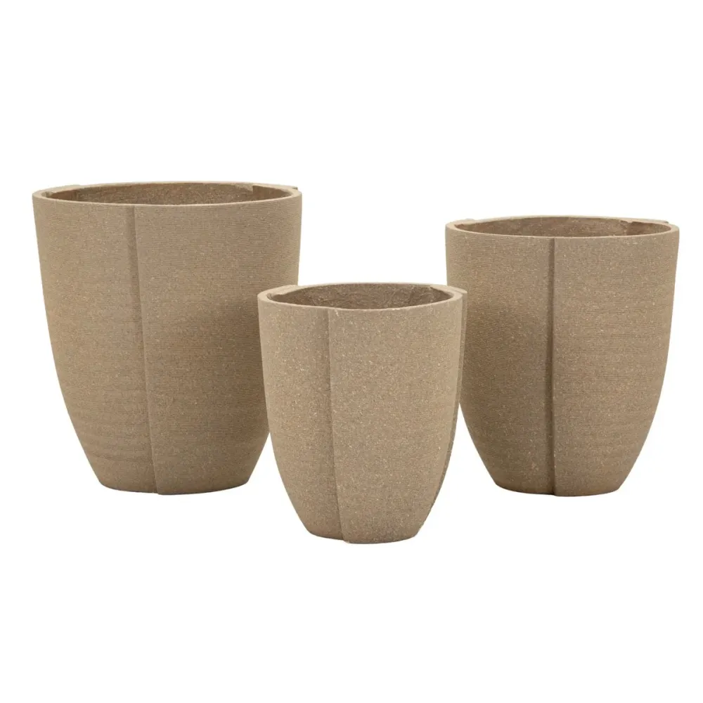 Mauro Ferrettiperu' Outdoor-Übertopf-Set, 3-teilig, Polyresin