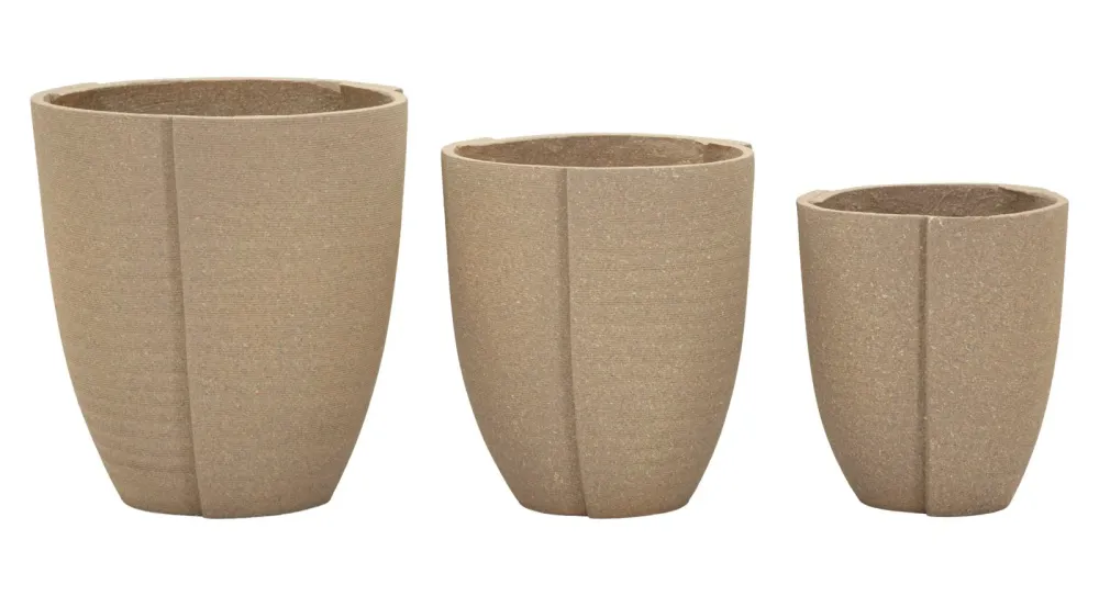 Mauro Ferrettiperu' Outdoor-Übertopf-Set, 3-teilig, Polyresin