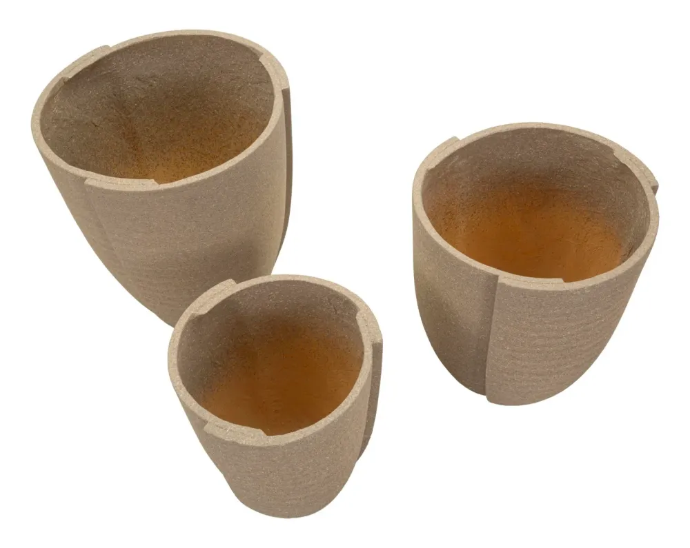 Mauro Ferrettiperu' Outdoor-Übertopf-Set, 3-teilig, Polyresin