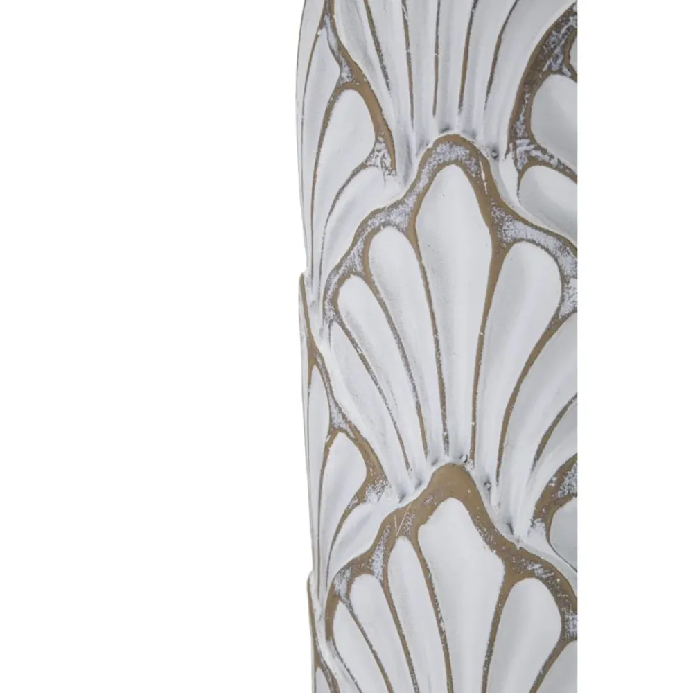 Muschelförmige, geschnitzte Vase – Elegantes organisches Design Mauro Ferretti