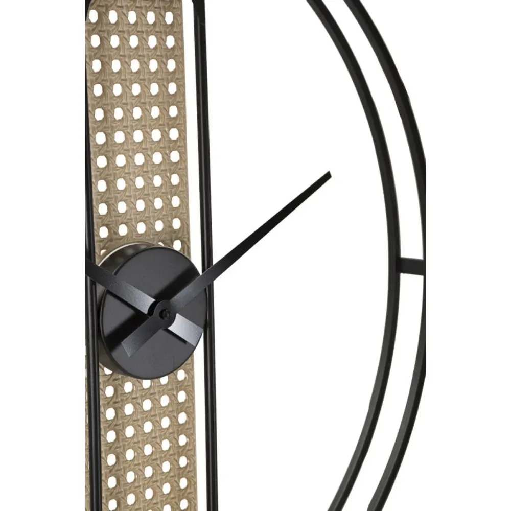 Runde Armbanduhr im Wiener-Stroh-Design – Moderner, natürlicher Look Mauro Ferretti