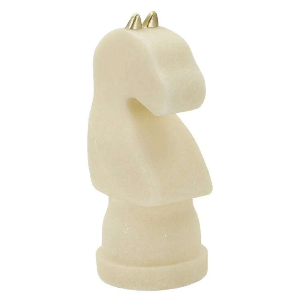 Schachfigur eines Springers hellen Farben – Elegantes Dekorationsobjekt Mauro Ferretti