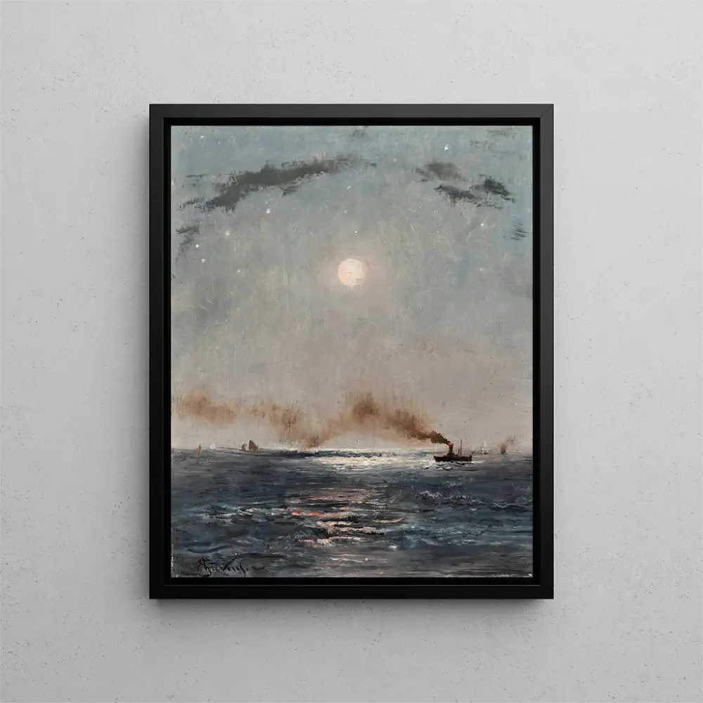 Meeres-Gemälde bei Nacht - Alfred Stevens | Kunstdruck