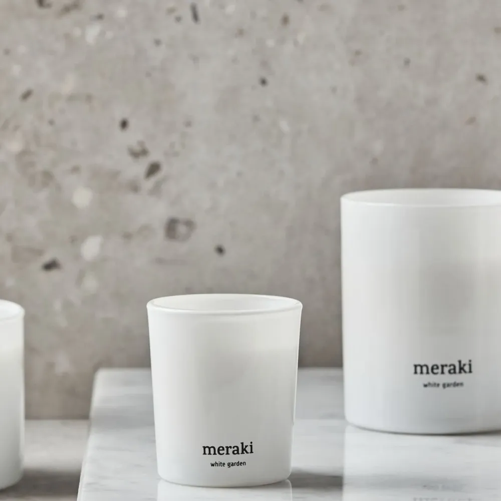 Meraki White Garden Duftkerze 2er Set