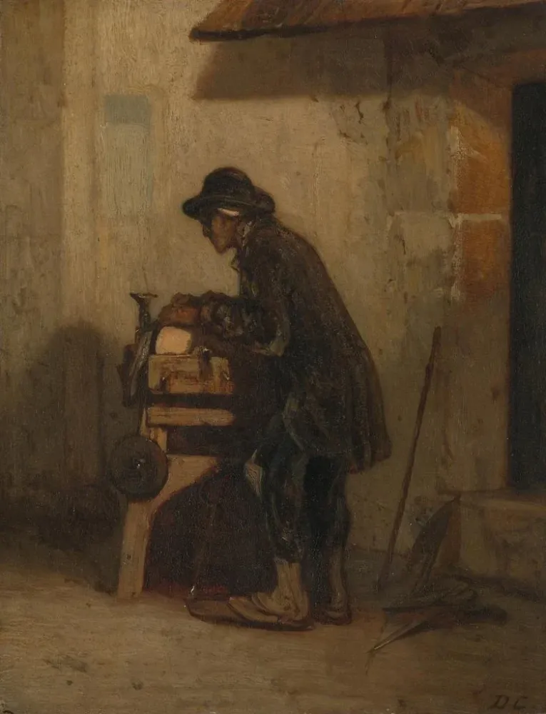 L Messer-Schärfer - Alexandre-Gabriel Decamps | Kunstdruck