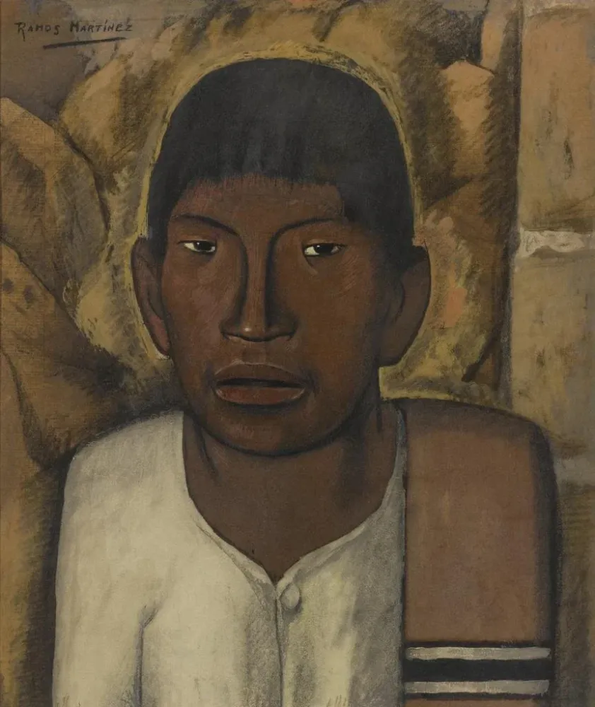 Mexikanisches Kind mit Zarape - Alfredo Ramos Martínez | Kunstdruck