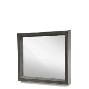 Mirror Bold Square – Aluminium black mat.