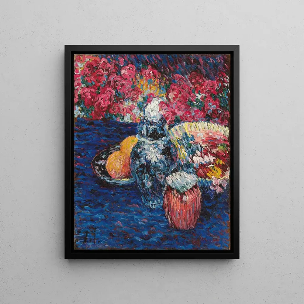 Naturstillleben mit Blumen und Früchten - Alexej von Jawlensky | Kunstdruck