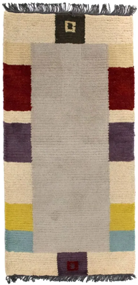 Nepal Teppich 140 x 70 cm - beige