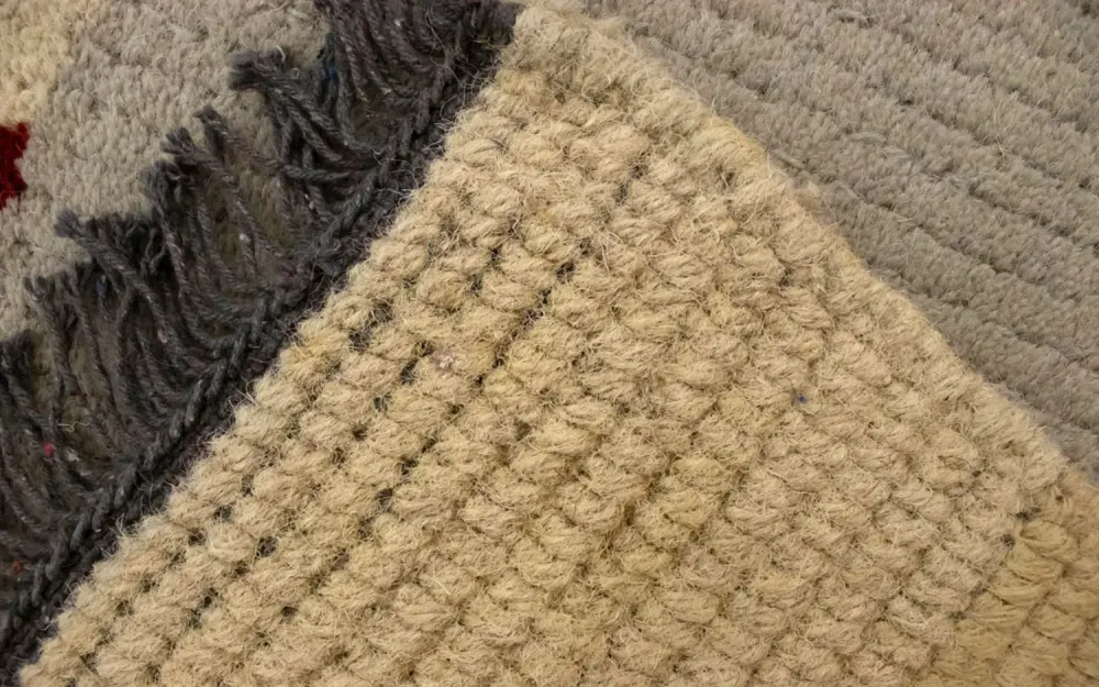 Nepal Teppich 140 x 70 cm - beige