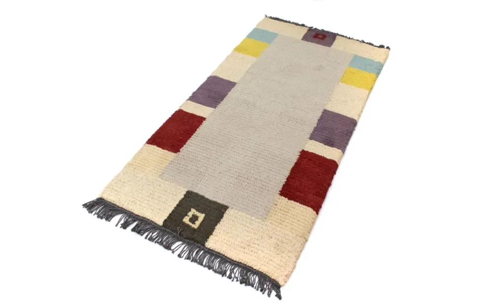 Nepal Teppich 140 x 70 cm - beige